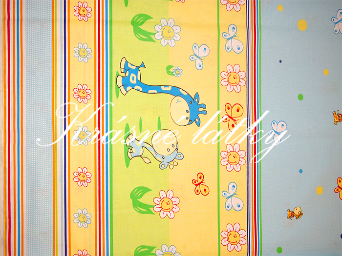 Žirafy - 100% bavlněné plátno š. 160cm