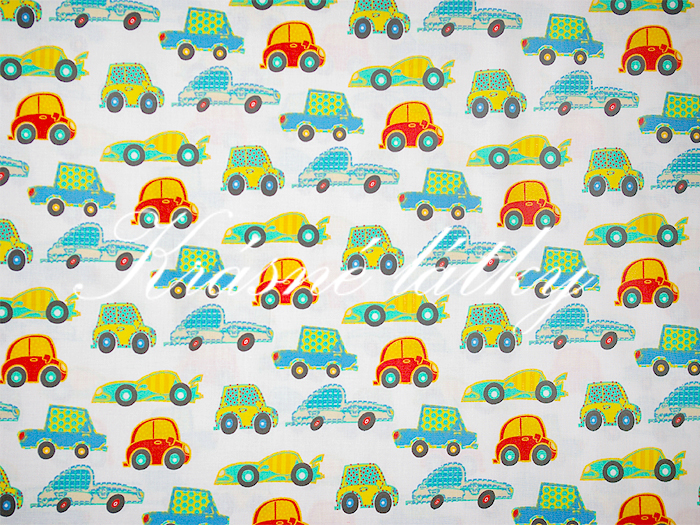 Autíčka značková metráž v pěkné kvalitě - š.160 cm 100% bavlna