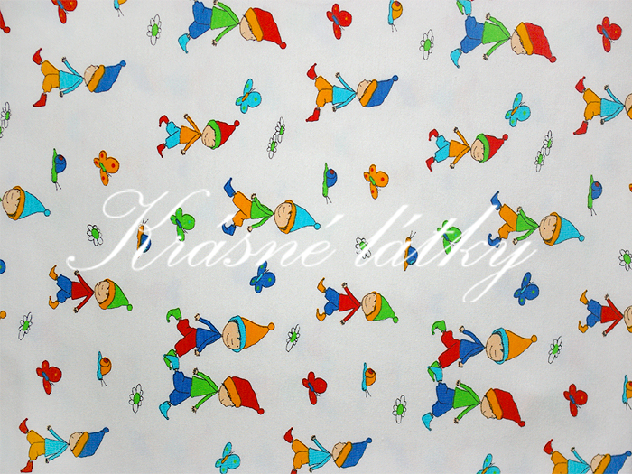 Panáčci značková metráž v pěkné kvalitě  š.140 cm 