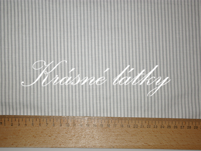 Proužek  šedý 100% bavlna 2mm š.160cm*