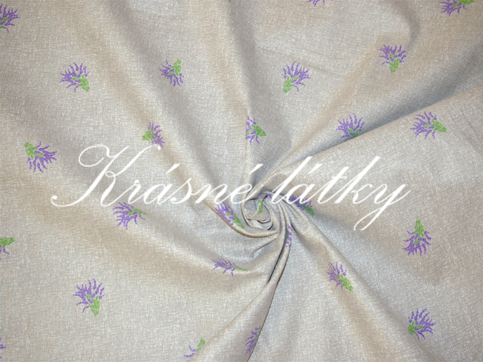Levandule š. 140cm 100% bavlna  Krásná hladká příjemná látka