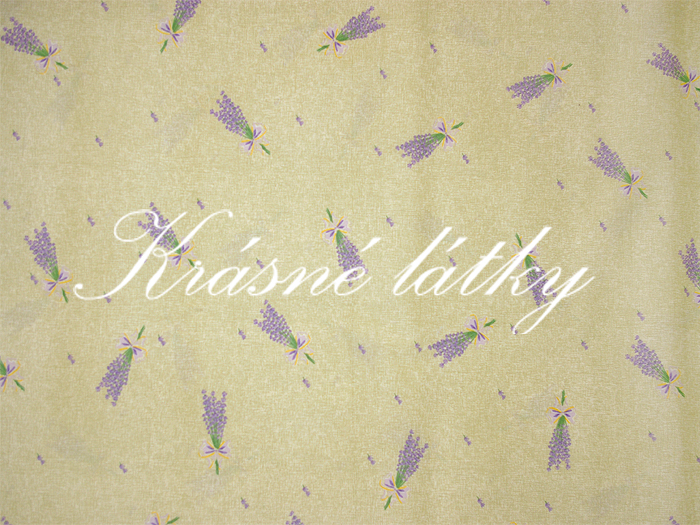 Levandule š. 140cm 100% bavlna Krásná hladká příjemná látka