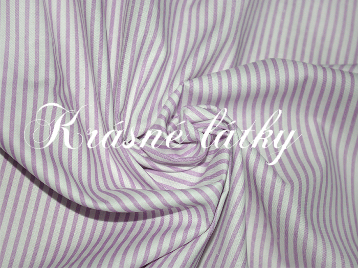 Proužek fialový 100% bavlna 2mm š.160cm