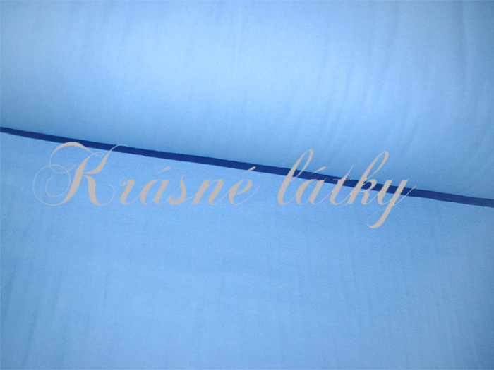 Měkký oboustranně česaný flanel modrý - 100 % bavlna, š. 240 cm, gramáž 170 g/m2