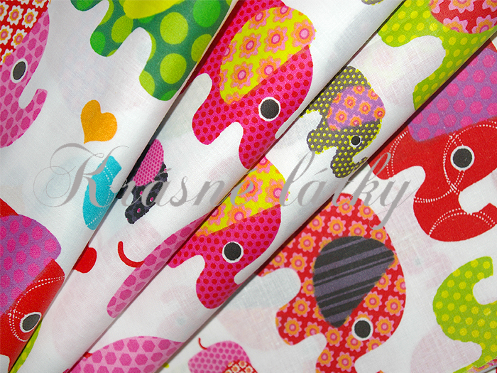 Sloni hladké bavlněné plátno - 100% bavlna,  š. 160 cm, 130 g/m2