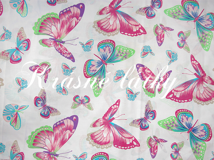 Motýlci - 100% bavlna, š. 160 cm, 130 gr m2