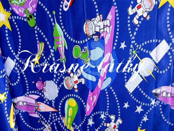 Vesmír, bavlněná látka - metráž š. 140cm, gramáž 135g/m2