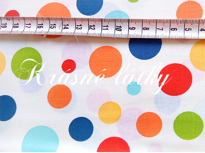 Multi puntík, bavlněná látka, metráž š. 160 cm, gramáž 150 g/m2, 100% bavlna