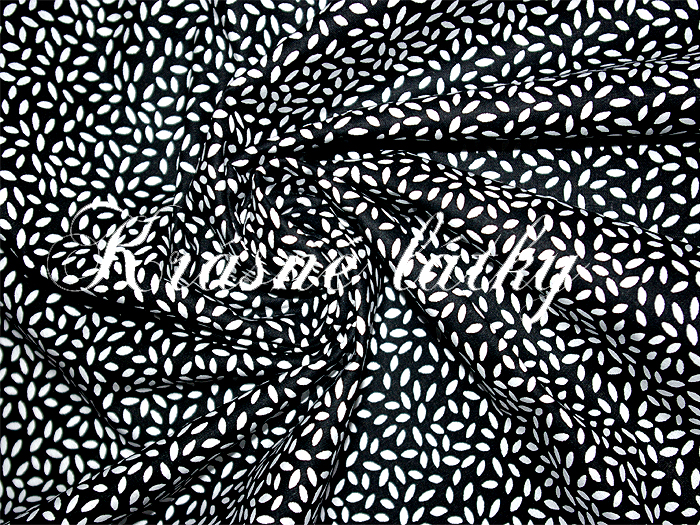 Lístky černé, 100% bavlna, atest pro děti do tří let