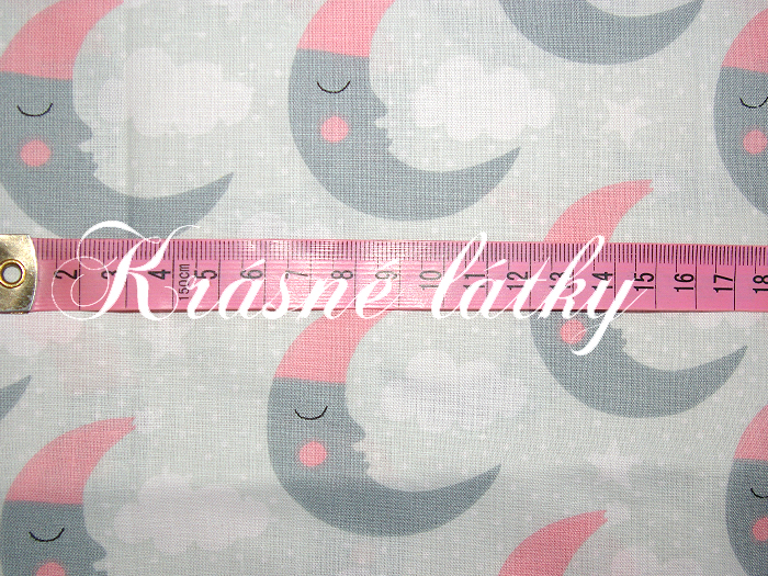 Měsíček Jemná látka pro holčičky - 100% bavlna, š. 160 cm