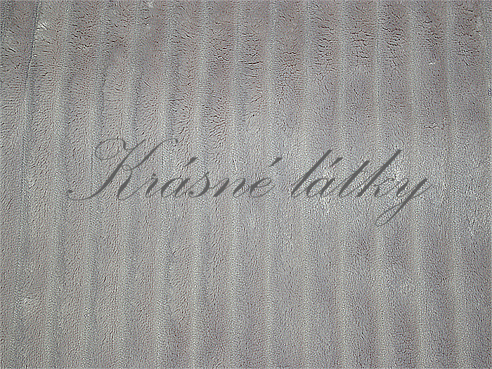 Minky, krásná měkká látka šedé pruhy