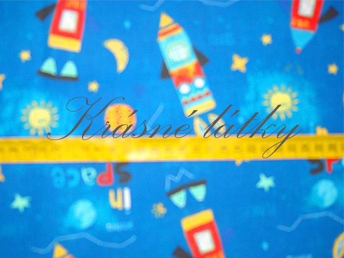 Vesmír - 100% bavlna, š. 160 cm, 135 g/m2