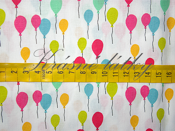 Balónky - metráž 100% bavlna, š. 150 cm, 120 g/m2 