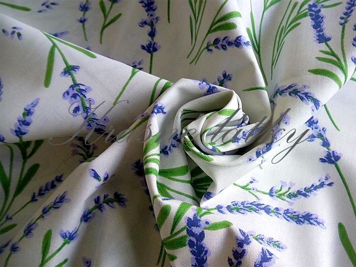 Levandule - 100% bavlna, š. 160 cm, 140 g/m2