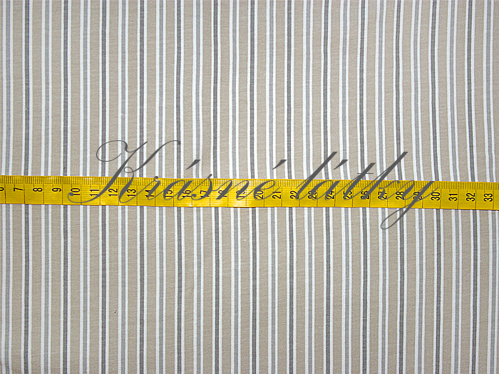 Pruhy - 92 % bavlna, 8% elastan, š. 160 cm, 190 g/m2