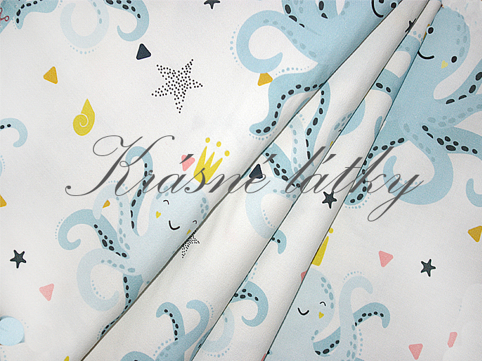 Chobotnice - 100% bavlna, š. 160 cm, 150 g/m2