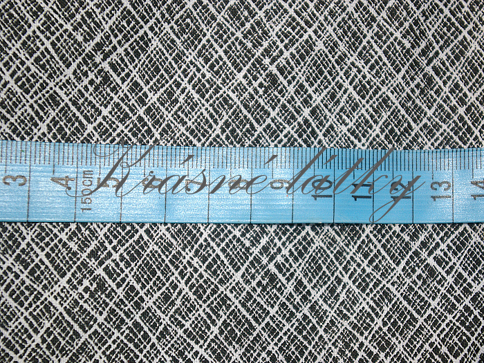 Čáry černé, žíhané plátno š. 160cm