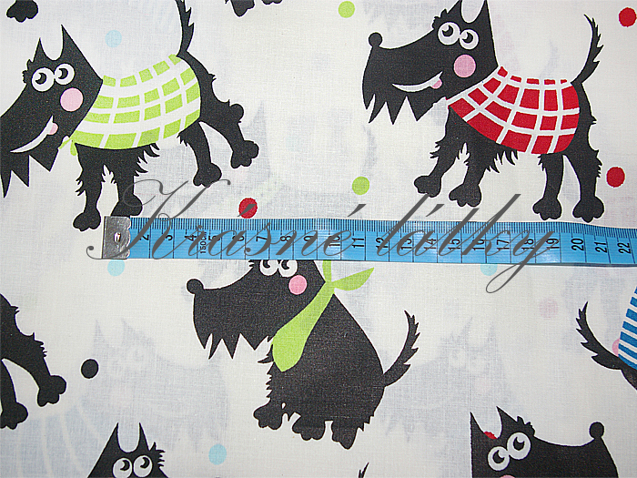 Štaflík - 100% bavlna, š. 140 cm, 130 g/m2