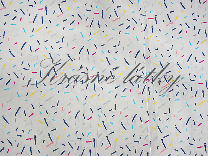 Barevný déšť - 100% bavlna, š. 160 vm, 120 g/m2