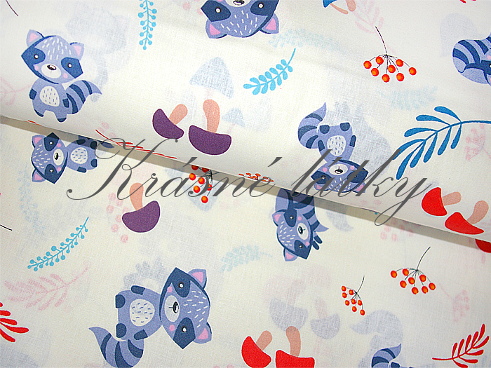 Mýval - 100% bavlna, š. 140 cm, 130 g/m2