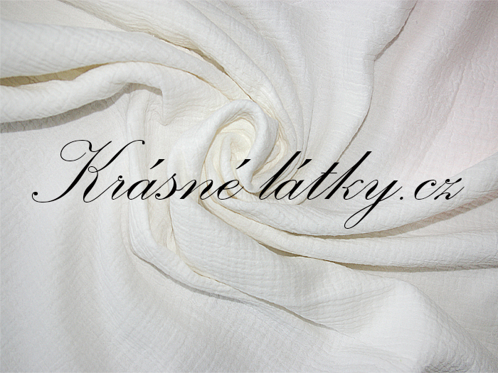 Mušelín bílý š. 160 cm