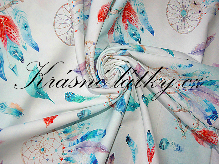 Lapač snů máta - 100% bavlna, š. 160 cm, 150 g/m2