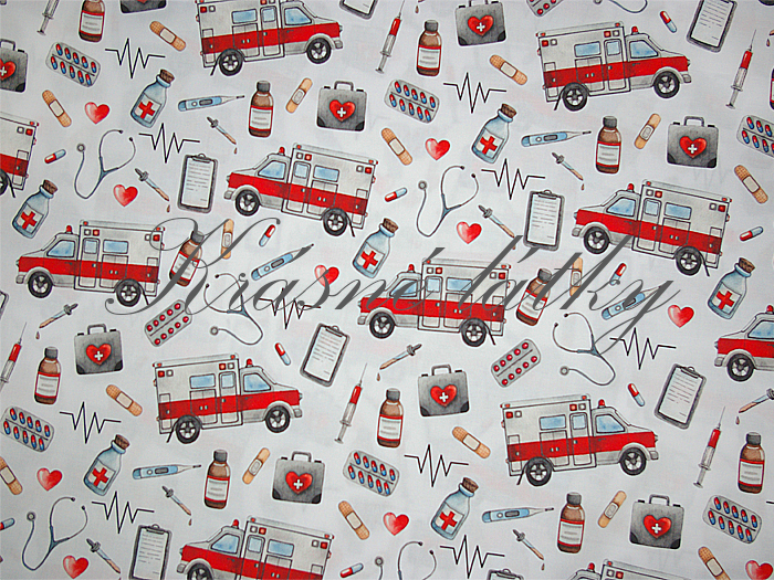 Sanitka - 100% bavlna, š. 160 cm, 150 g/m2