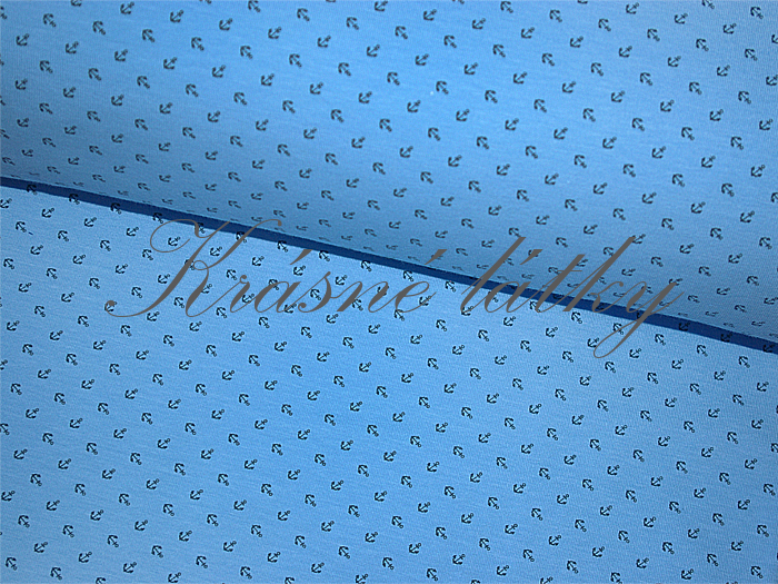 Kotvy - 95 % bavlna, elastan 5 %, š. 160 cm, 170 g/m2 