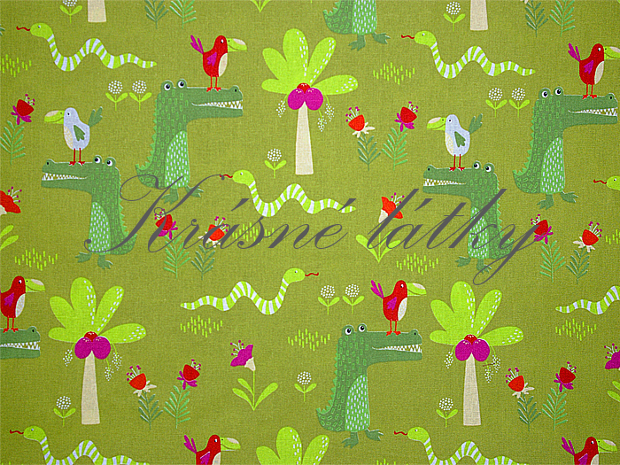 Hadi zelení - 100% bavlna, š. 160 cm, 140 g/m2