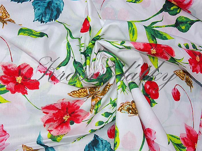 Motýl zlatý - 100% bavlna, 160 cm, 130 g/m2