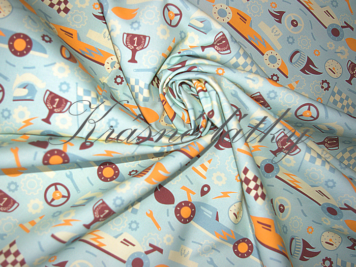 Retro auta - 100% bavlna, š. 160 cm, 150 g/m2