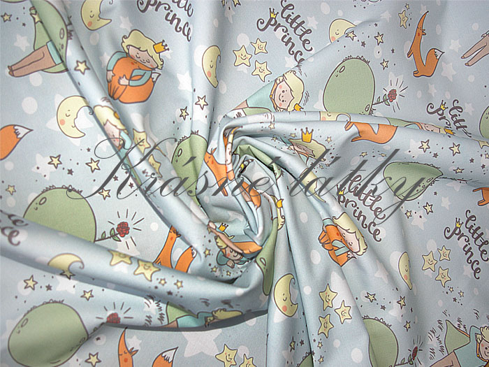 Dětská pohádková látka Little Prince - 100% bavlna, š. 160 cm, 150 g/m2