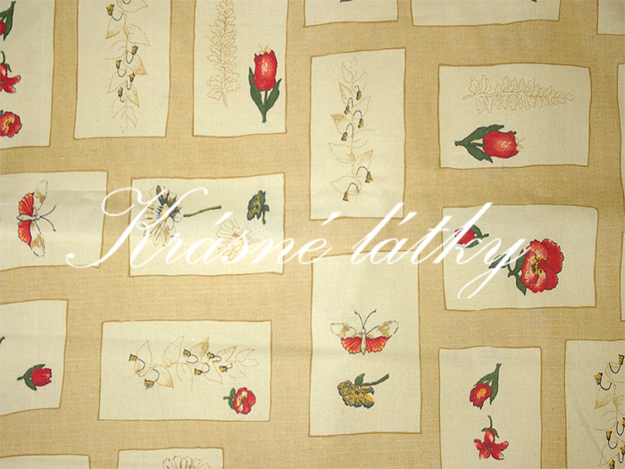 Tulipány 100% bavlna, 145g/m2, š. 150cm