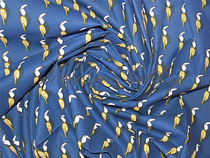 Dětská bavlněná látka tukan - 100% bavlna, š. 150 cm, 115 g/m2, látky metráž