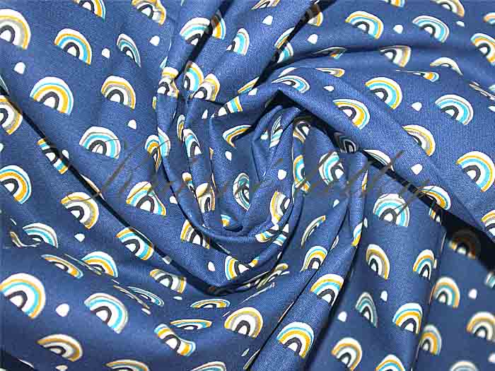 Bavlněná látka oblouky - 100% bavlna, š. 150 cm, 115 g/m2, látky metráž