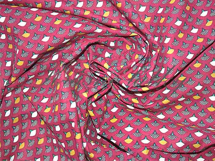 Bavlna Art Deco vějířky - 100% bavlna, š. 150 cm, 115 g/m2, látky metráž