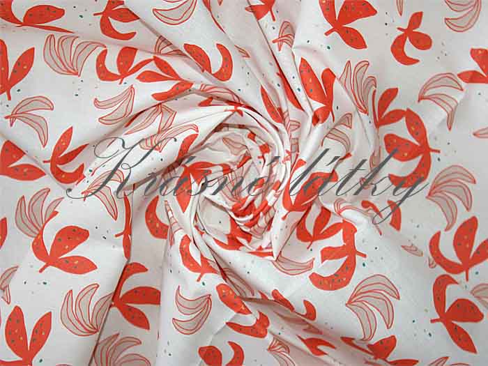 Bavlna lístky - 100% bavlna, š. 150 cm, 115 g/m2, látky metráž