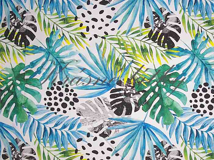 Bavlna listy - 100% bavlna, š. 160 cm, 130 g/m2, látky metráž