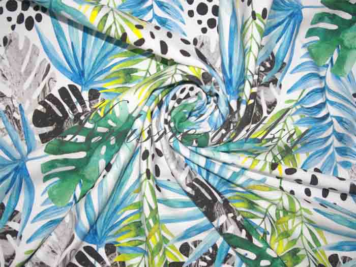 Bavlněný satén listy - 100% bavlna, š. 160 cm, 130 g/m2, látky metráž