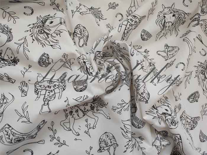 Látková omalovánka – Koně pro malé kreativce