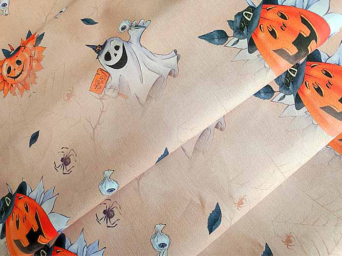 Superiorní látka Halloween dýně, strašidlo, bavlněné plátno, látky metráž