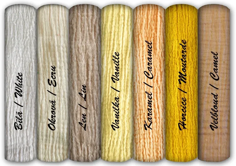 Mušelínová látka, gázovina len – mušelín – látky – metráž