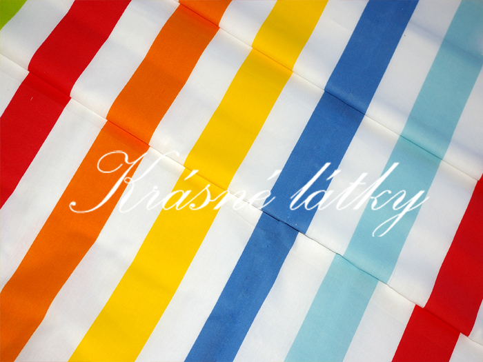 Veselé proužky, 100%  bavlna