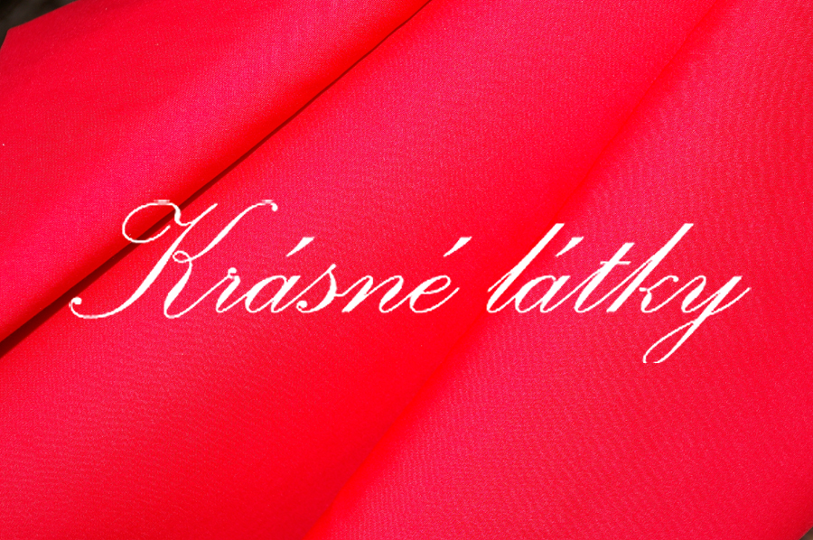 Červená - košilovina š. 150 cm příjemný materiál VÝPRODEJ