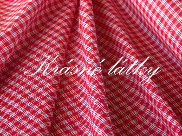 Kostička zelená - bavlněné plátno