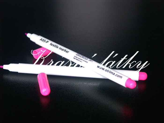 Mizící fix na textil