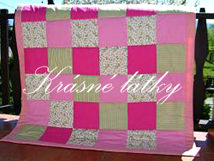 Patchworková deka, sedací vak, kelímek na pastelky