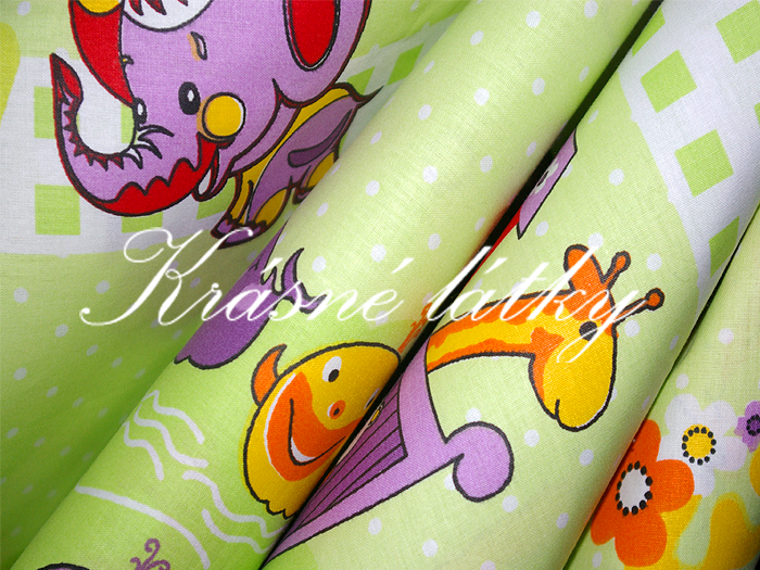 Top kvalita! Dovádivá zvířátka 100% bavlna, 135g/m2šíře 240 cm