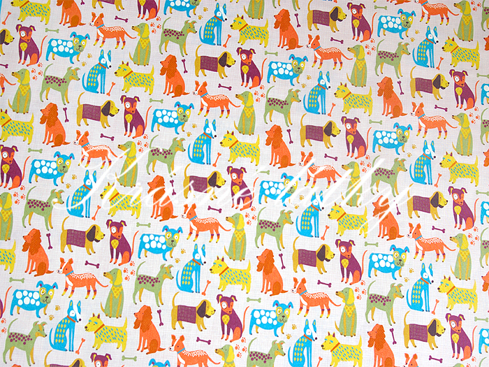 Pejsci značková metráž v pěkné kvalitě - š.160 cm 100% bavlna