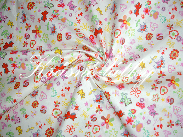 Koníček, pejsek..  š.140 cm 100% bavlna, hladké plátno